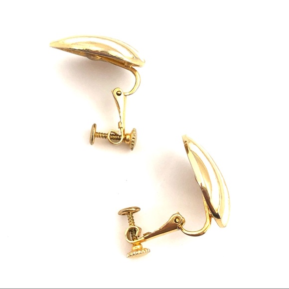 Vintage Fernando Originals Enamel Clip On Earrings - Picture 3 of 5